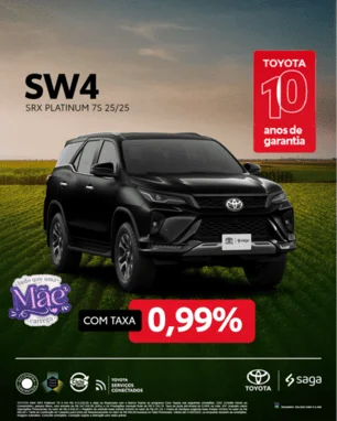 SRX Platinum 7 Lugares 2025 - Seu veículo 0KM na Saga Toyota! SRX Platinum 7 Lugares 2025 - Seu veículo 0KM na Saga Toyota!